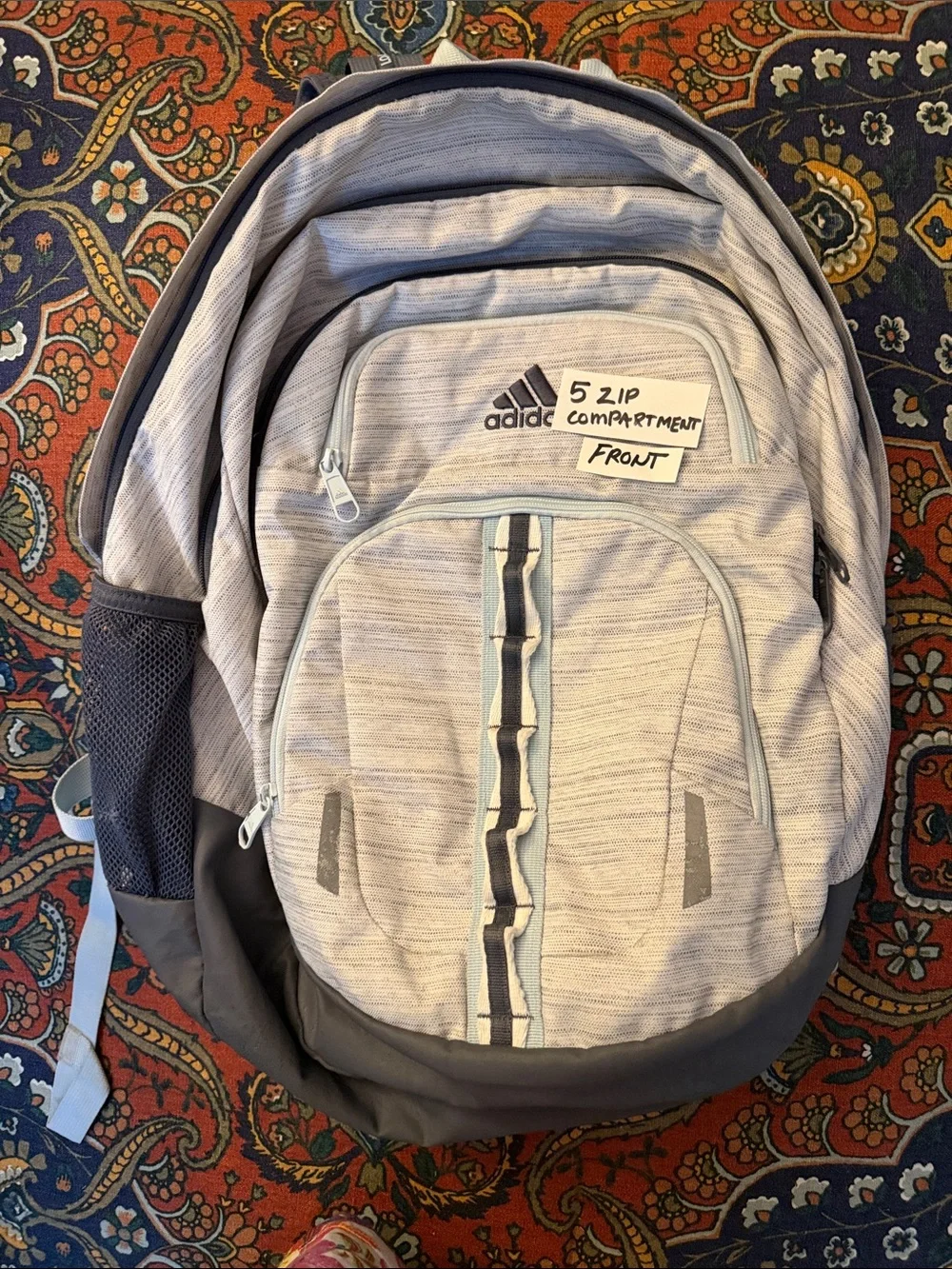 adidas Light Gray and Dark Gray Everyday Backpack